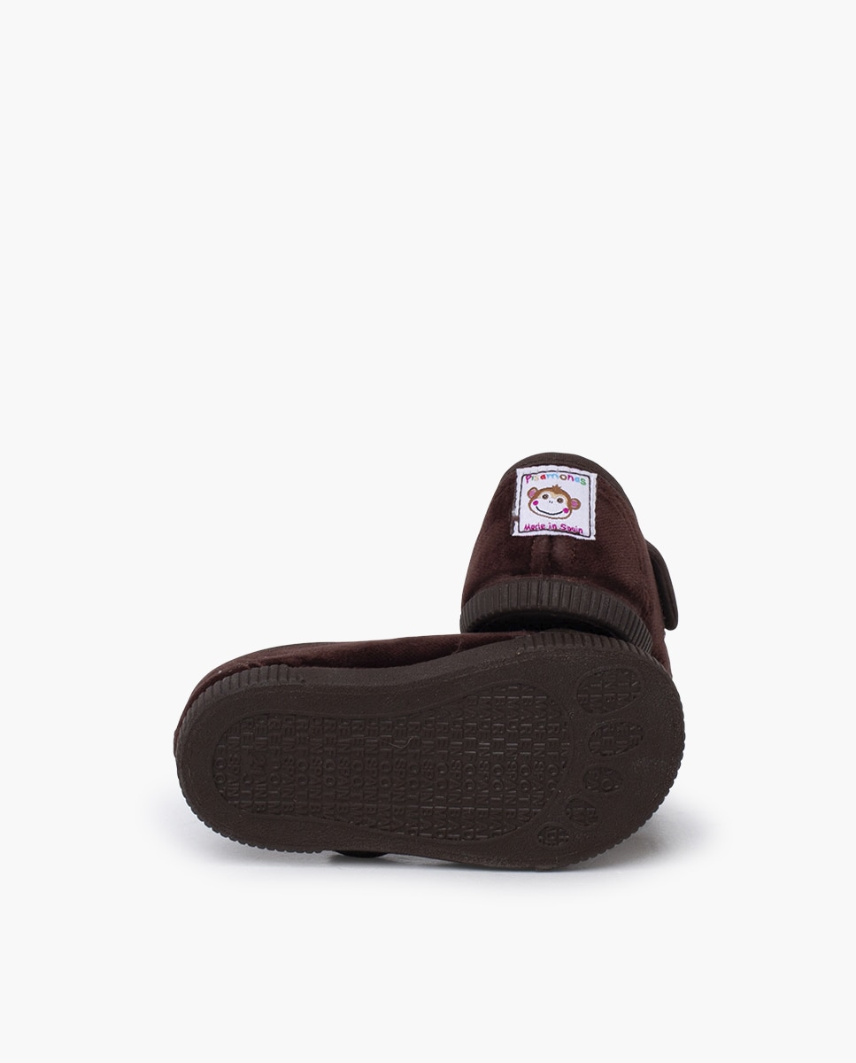 Pepitos barefoot terciopelo puntera goma - Pisamonas - Marrón oscuro Marrón oscuro-2