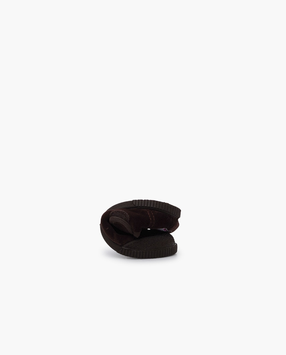 Pepitos barefoot terciopelo puntera goma - Pisamonas - Marrón oscuro Marrón oscuro-4