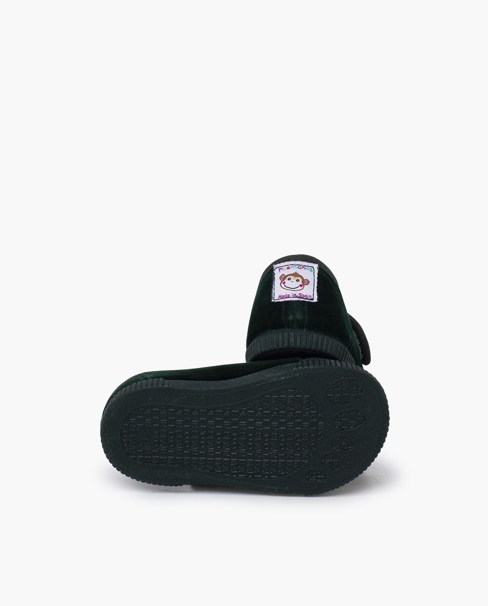 Pepitos barefoot terciopelo puntera goma - Pisamonas - Verde oscuro Verde oscuro-2