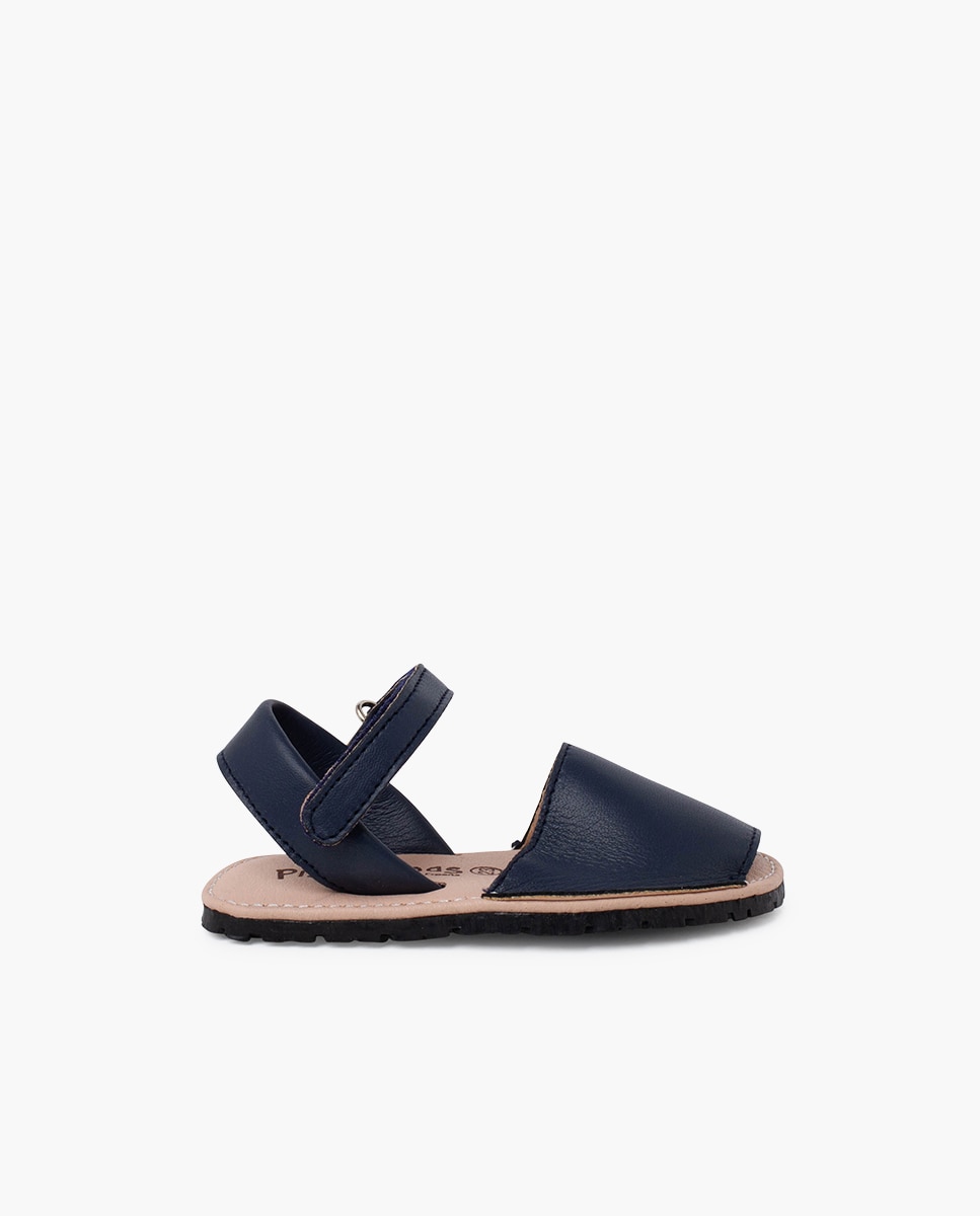 Sandalias de bebé niña blanditas suela flexible - Pisamonas - Azul marino Azul marino-1