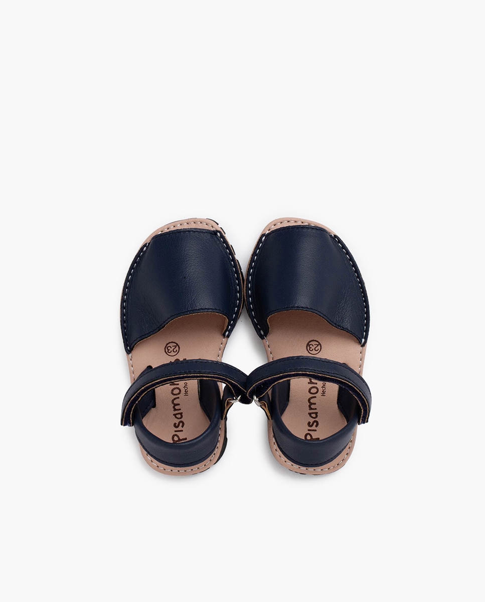 Sandalias de bebé niña blanditas suela flexible - Pisamonas - Azul marino Azul marino-4