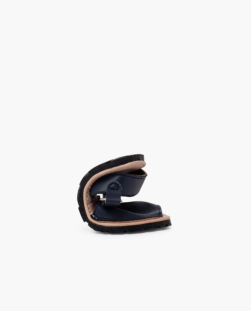 Sandalias de bebé niña blanditas suela flexible - Pisamonas - Azul marino Azul marino-5