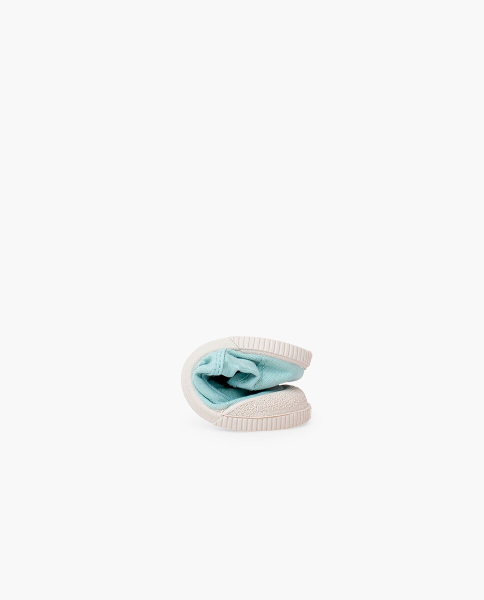 Zapatillas deportivas de bebé niña lona sin cordones barefoot - Pisamonas - Azul Azul-5