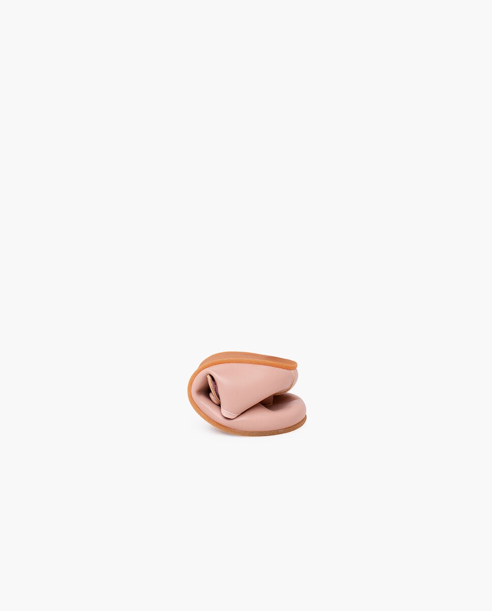 Merceditas de niña comunión barefoot tira adherente - Pisamonas - Rosa Rosa-5