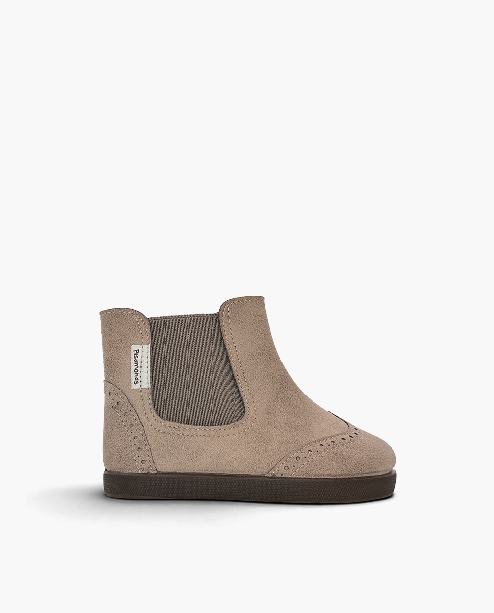 Botas de niña barefoot picado decorativo - Pisamonas - Topo Topo-1