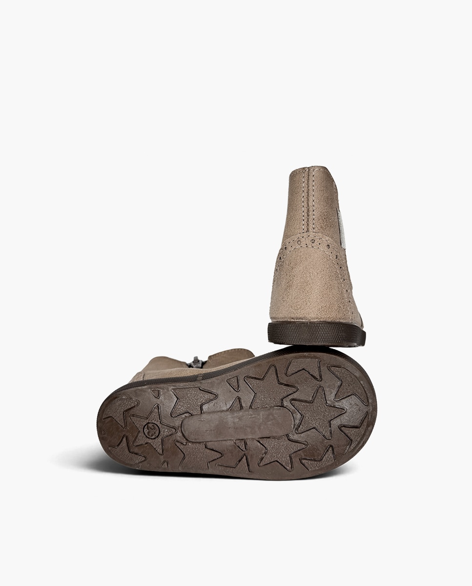 Botas de niña barefoot picado decorativo - Pisamonas - Topo Topo-2
