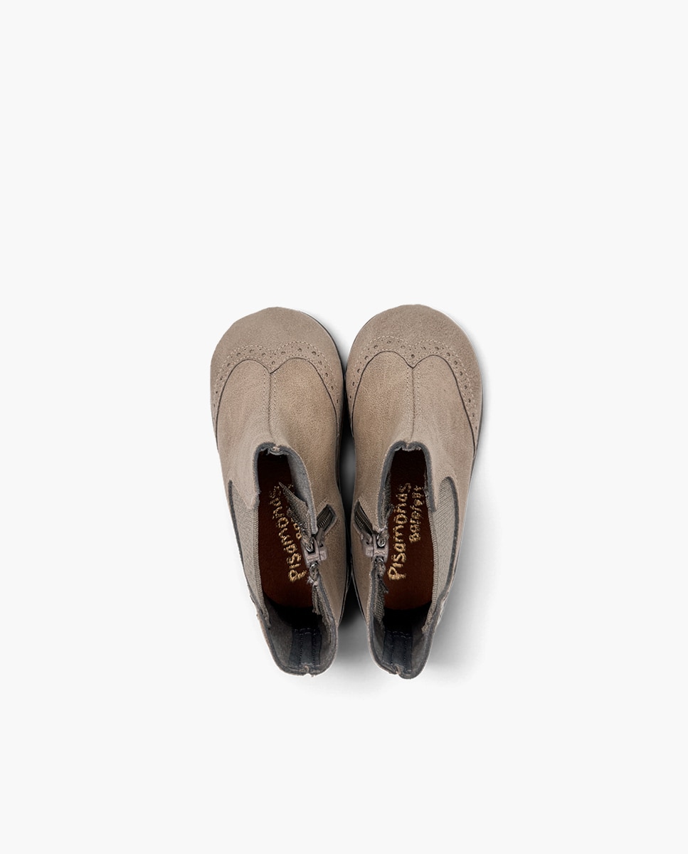 Botas de niña barefoot picado decorativo - Pisamonas - Topo Topo-4