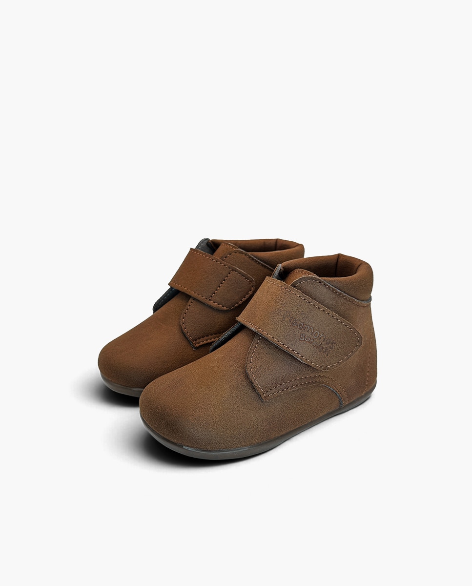 Botas de bebé niña pisacacas barefoot efecto piel - Pisamonas - Camel Camel-3