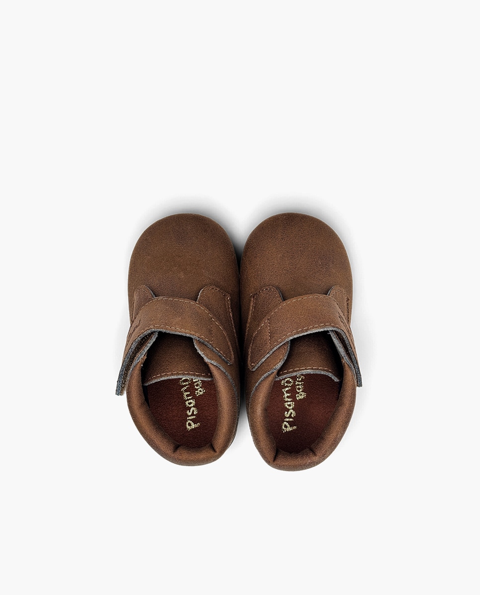 Botas de bebé niña pisacacas barefoot efecto piel - Pisamonas - Camel Camel-4