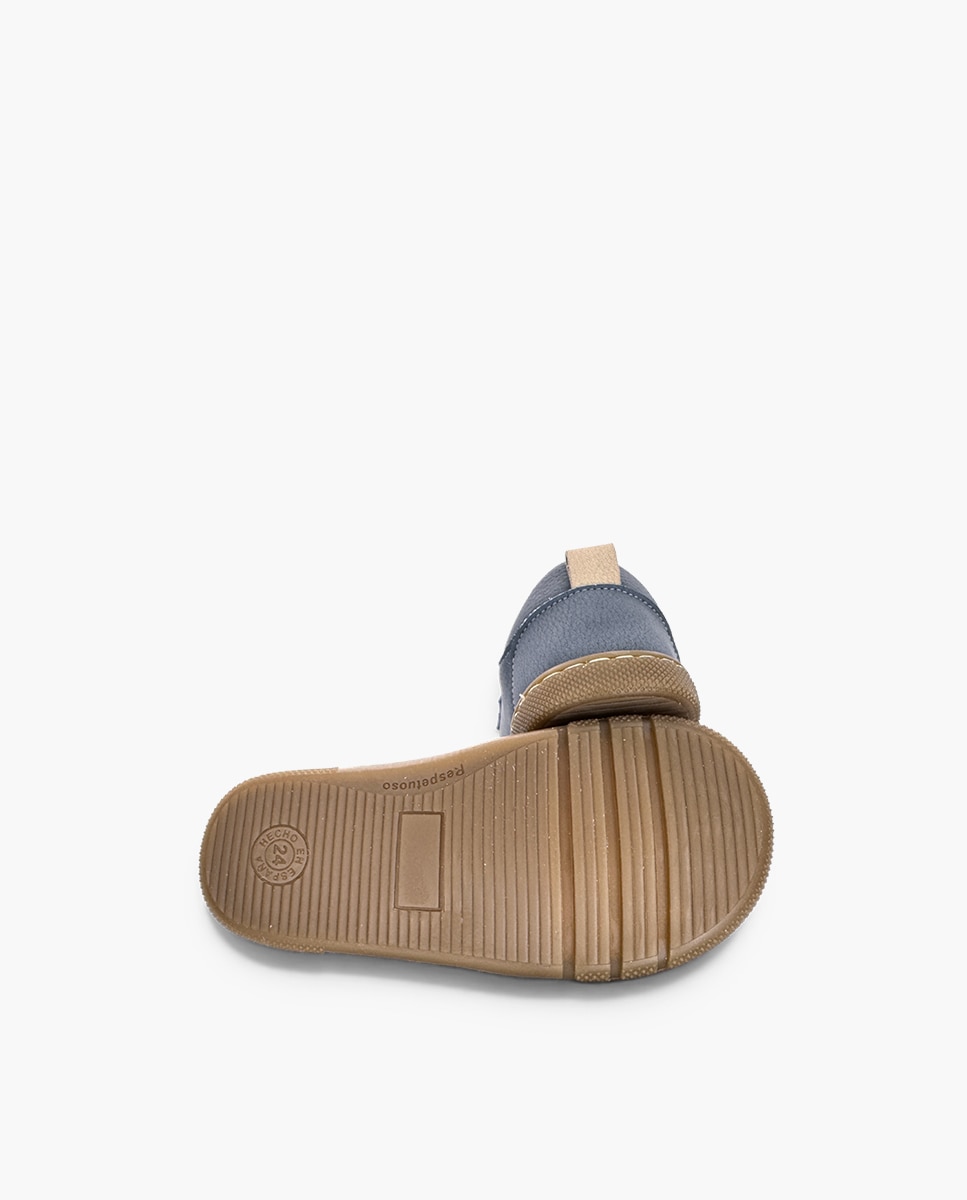 Zapatillas de lona de niña barefoot efecto nobuck adorno - Pisamonas - Gris Gris-2