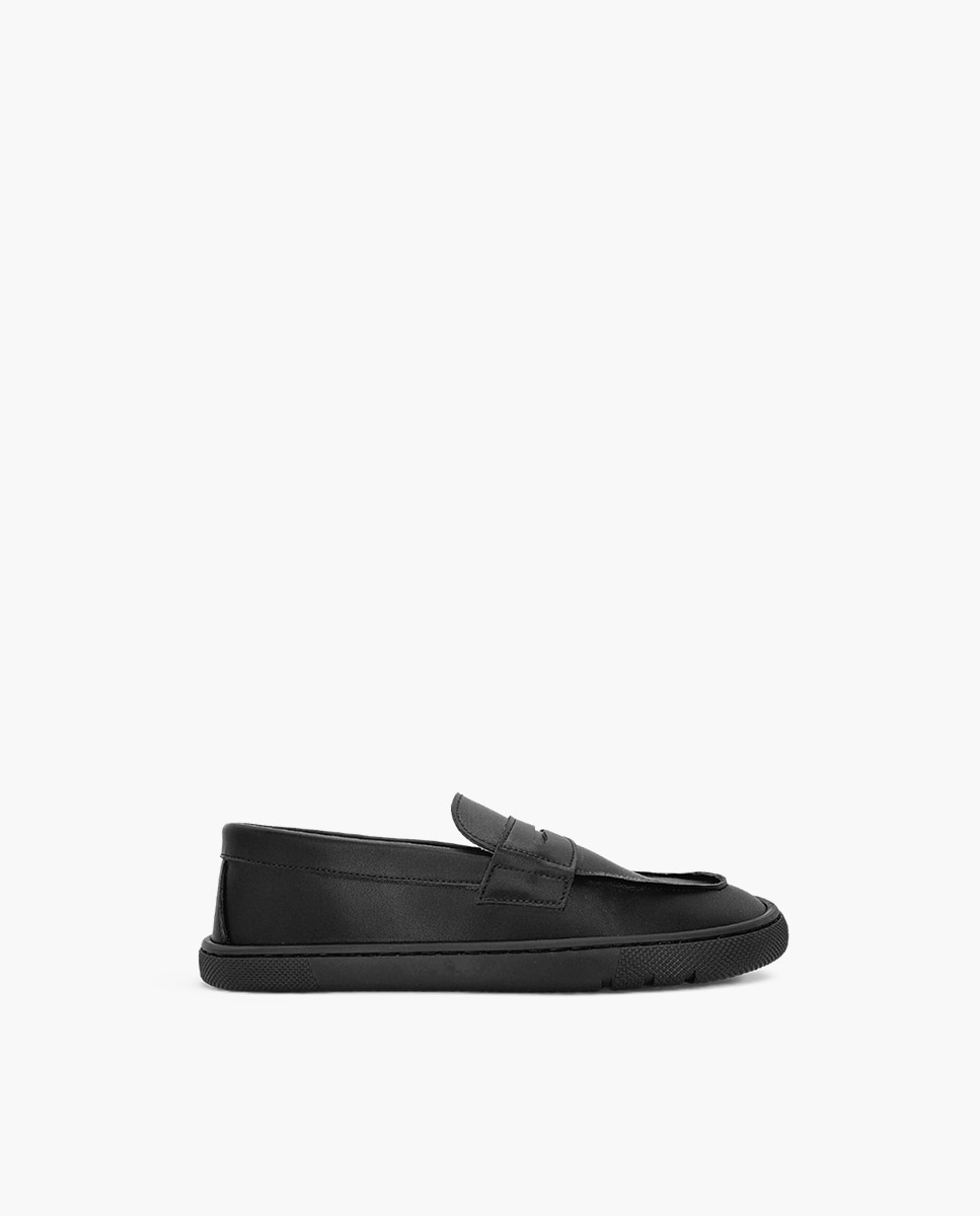 Imagen 0 de Mocasines de niña colegiales barefoot Negro