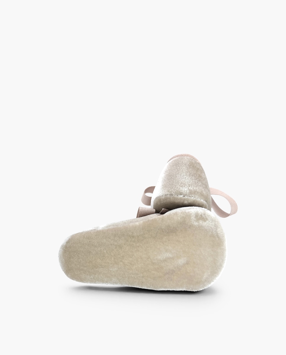 Imagen 2 de Zapatos de cordones y bluchers de bebé niña blucher terciopelo lazo faya - Pisamonas - Oro Oro