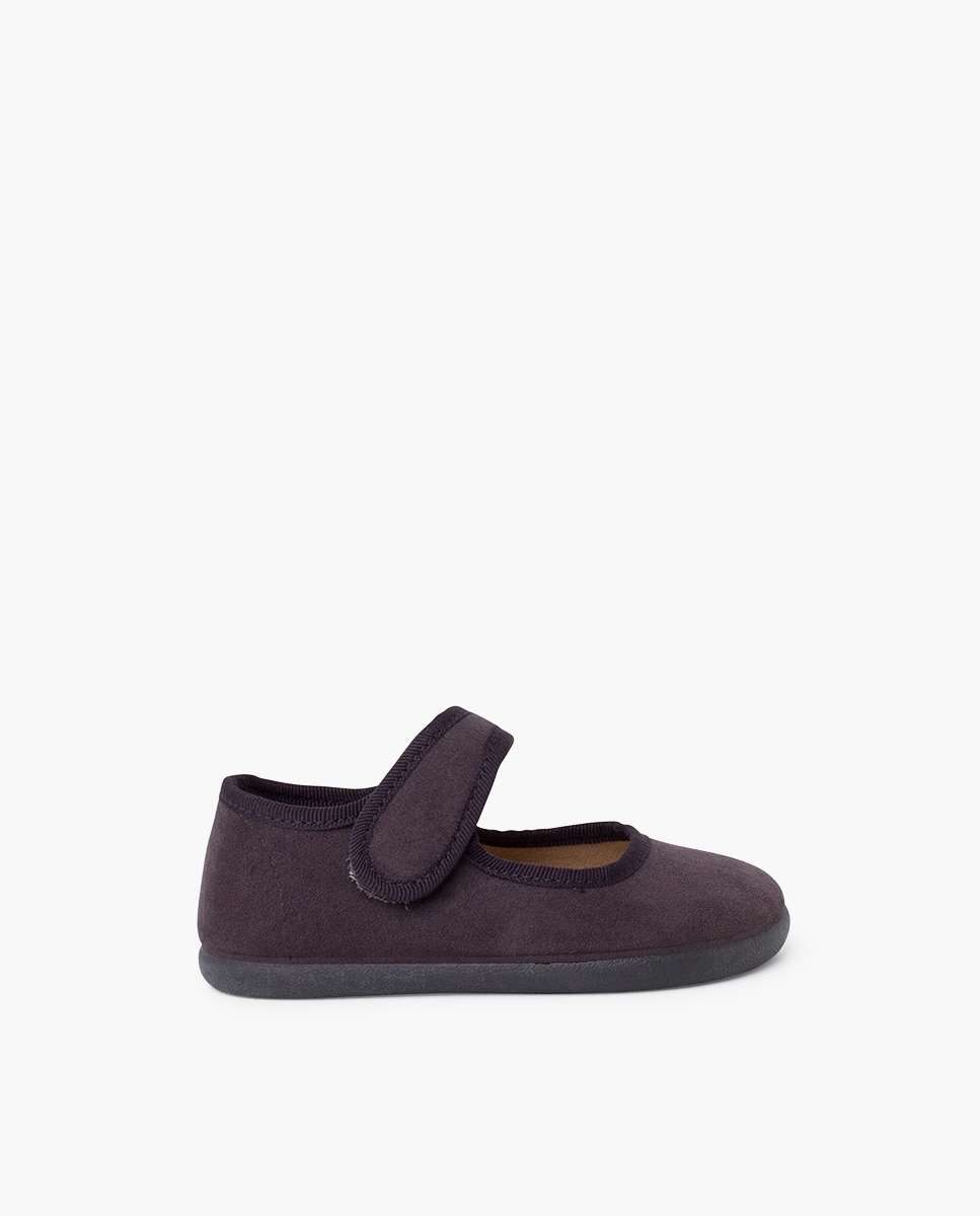 Imagen 1 de Merceditas de niña barefoot serratex tira adherente - Pisamonas - Gris Gris