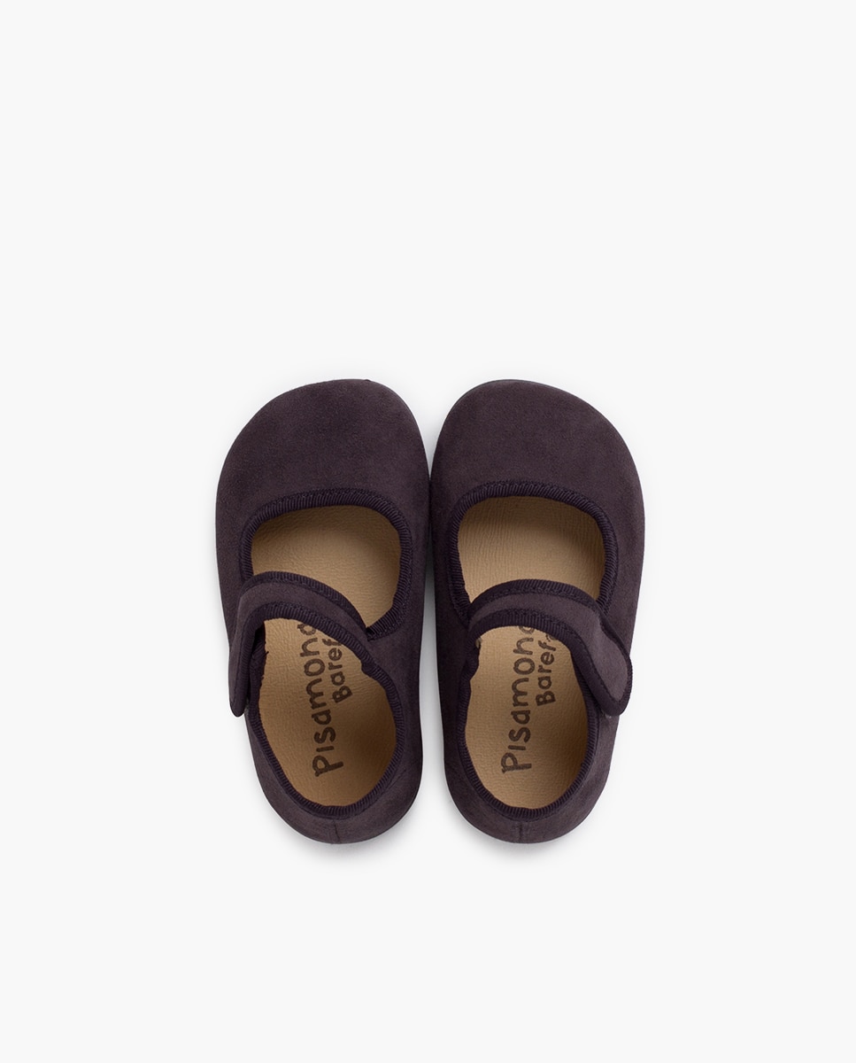 Imagen 4 de Merceditas de niña barefoot serratex tira adherente - Pisamonas - Gris Gris