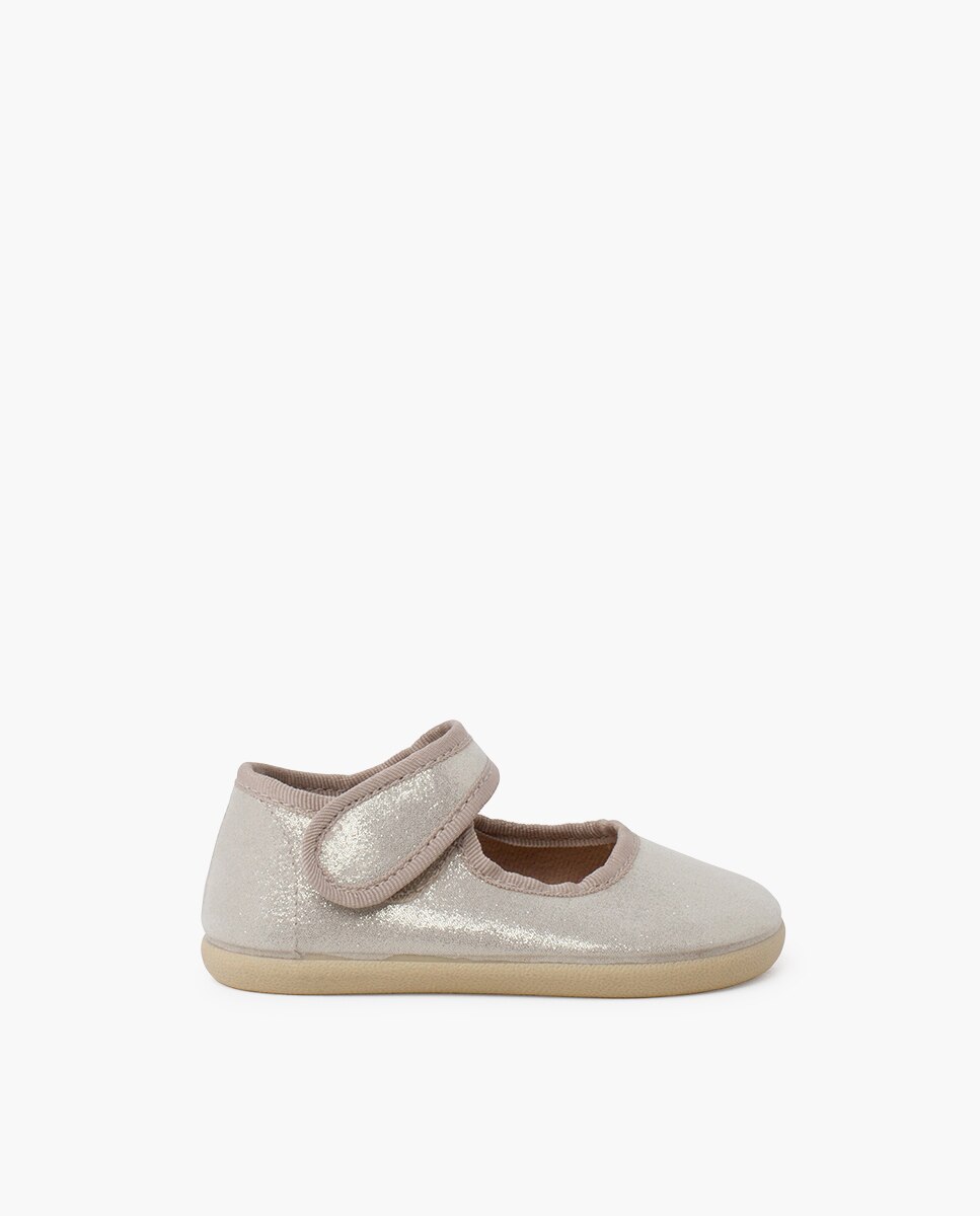 Merceditas de bebé barefoot brillo tira adherente - Pisamonas - Oro Oro-1
