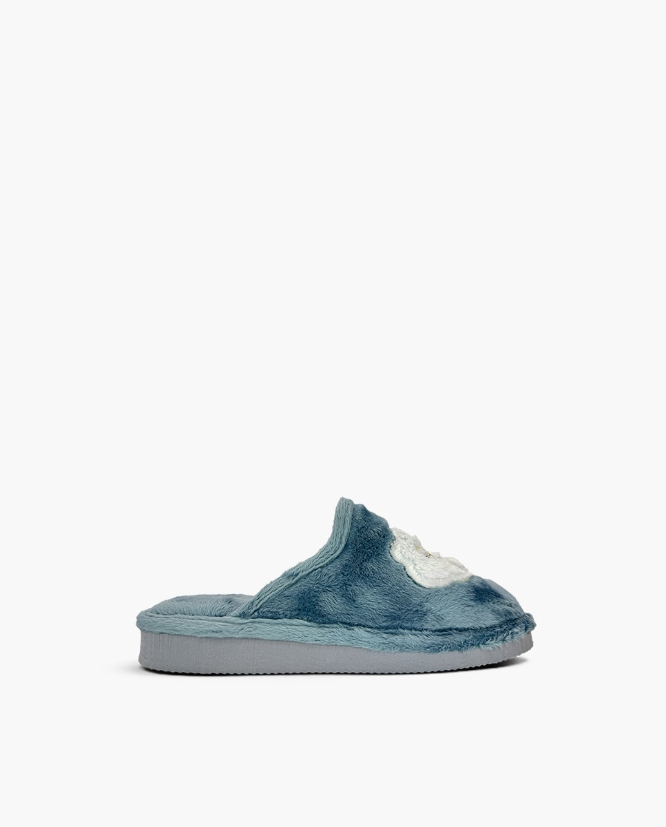 Imagen 0 de Zapatillas de casa cerradas de niña casa pelito luna tallas Azul