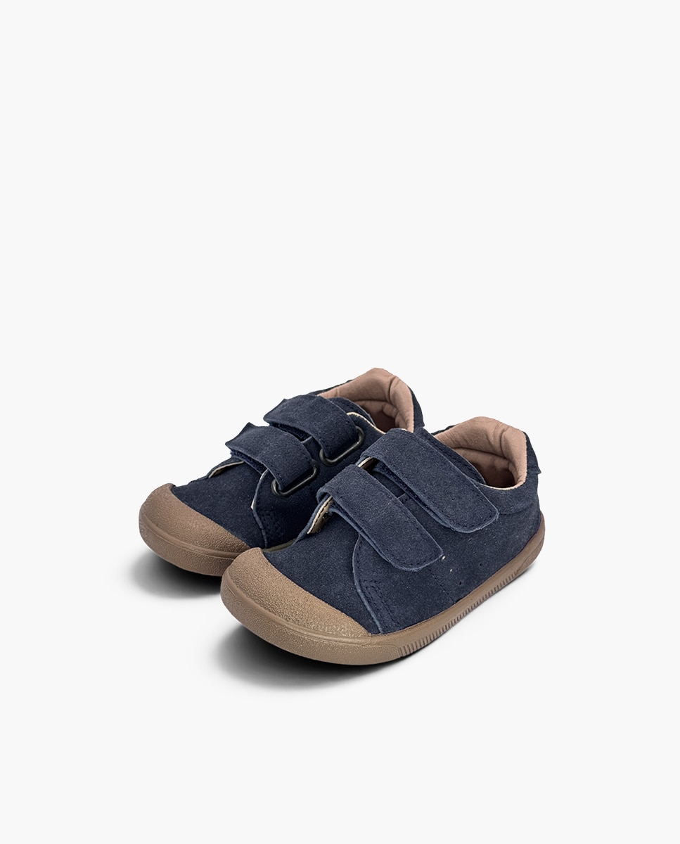 Zapatillas de lona de niña blanditas barefoot serratex - Pisamonas - Azul marino Azul marino-3