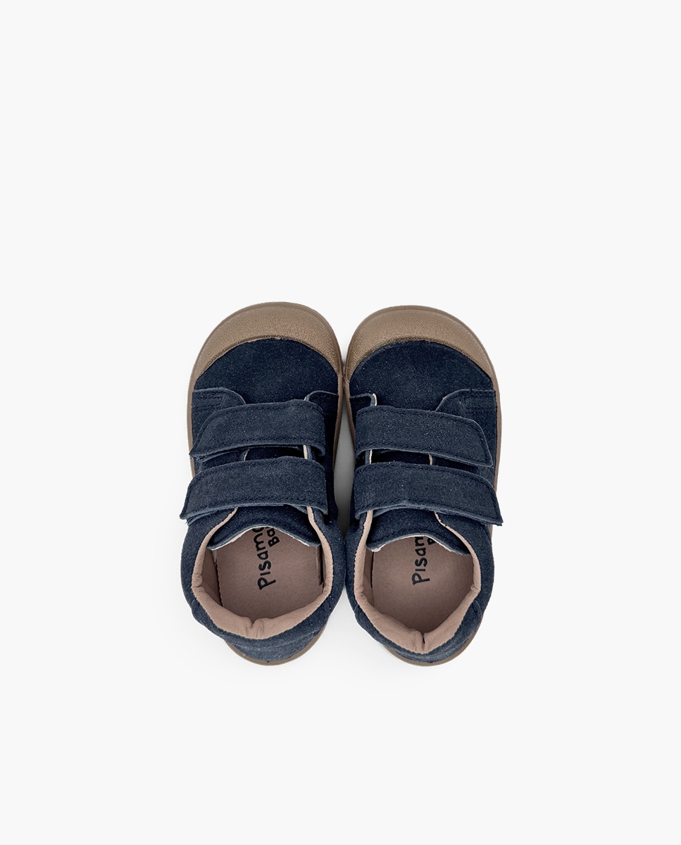 Zapatillas de lona de niña blanditas barefoot serratex - Pisamonas - Azul marino Azul marino-4