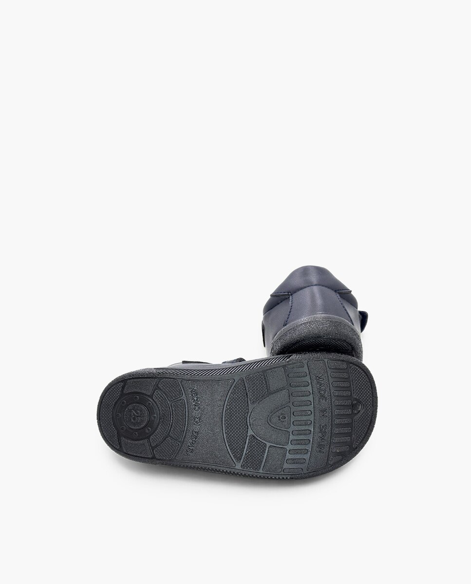 Merceditas de niña barefoot colegiales puntera goma - Pisamonas - Azul marino Azul marino-2