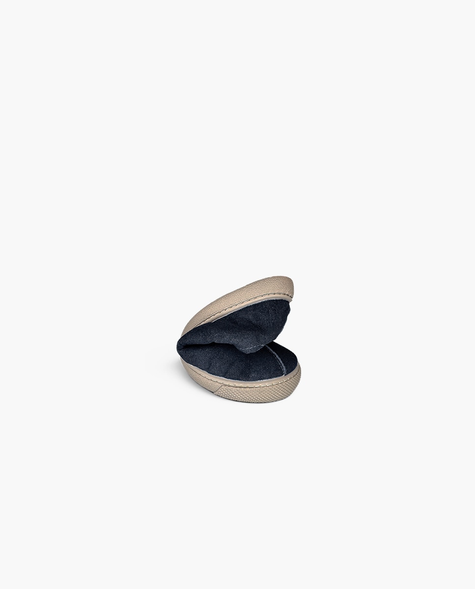 Zapatillas de lona de niña barefoot efecto serraje cordones - Pisamonas - Azul marino Azul marino-5