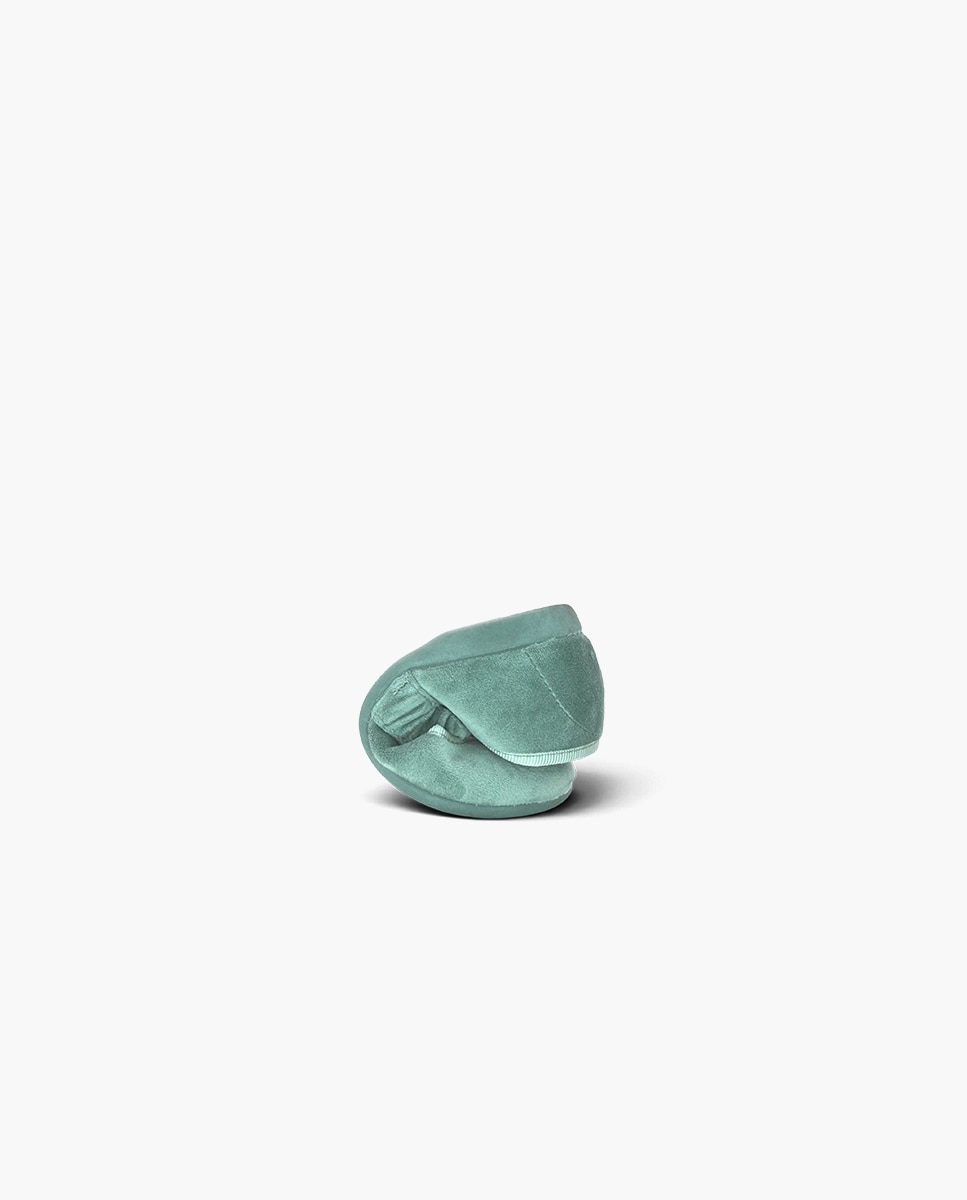 Merceditas de niña terciopelo frunce - Pisamonas - Azul Azul-5