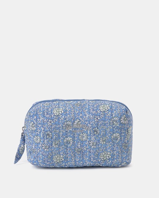 Neceser de mujer estampado color azul