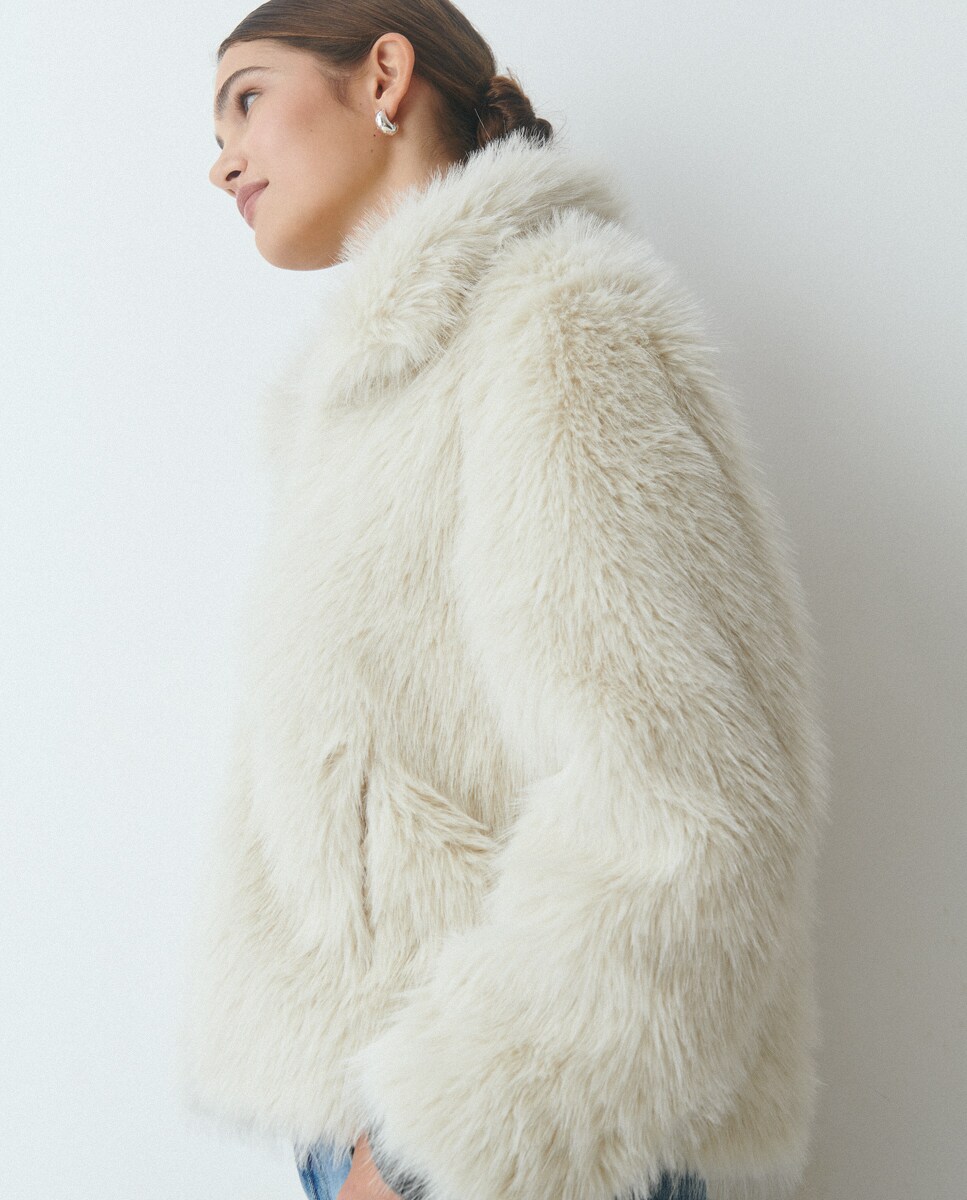 Abrigo Pelo Abrigo Blanco Mujer Corte InglÃ©s Abrigo Blanco Salsa