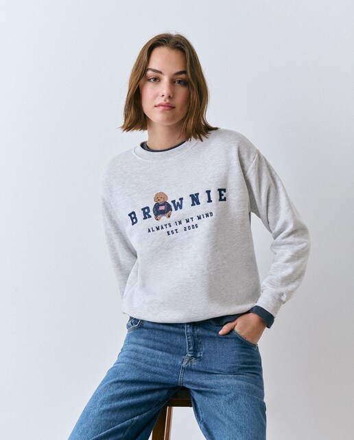 Imagen 0 de Sudadera de mujer de manga larga con logo Brownie