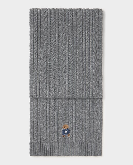 Imagen 0 de Bufanda de mujer de trenzas con perrito