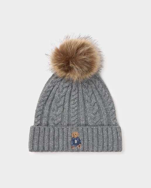 Imagen 0 de Gorro de mujer de trenzas con perrito