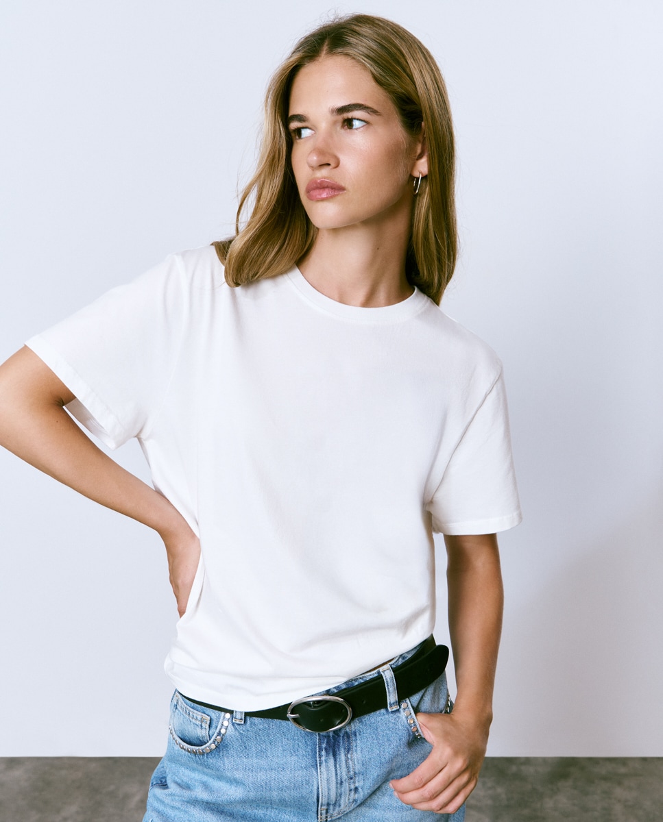 Comprar Camisa Camisa Mujer Hipercor Camiseta Algodon Hipercor