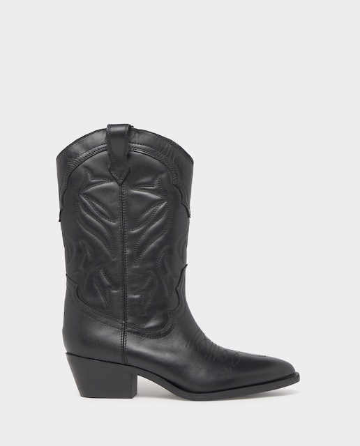 Imagen 0 de Botas de mujer de piel estilo cowboy