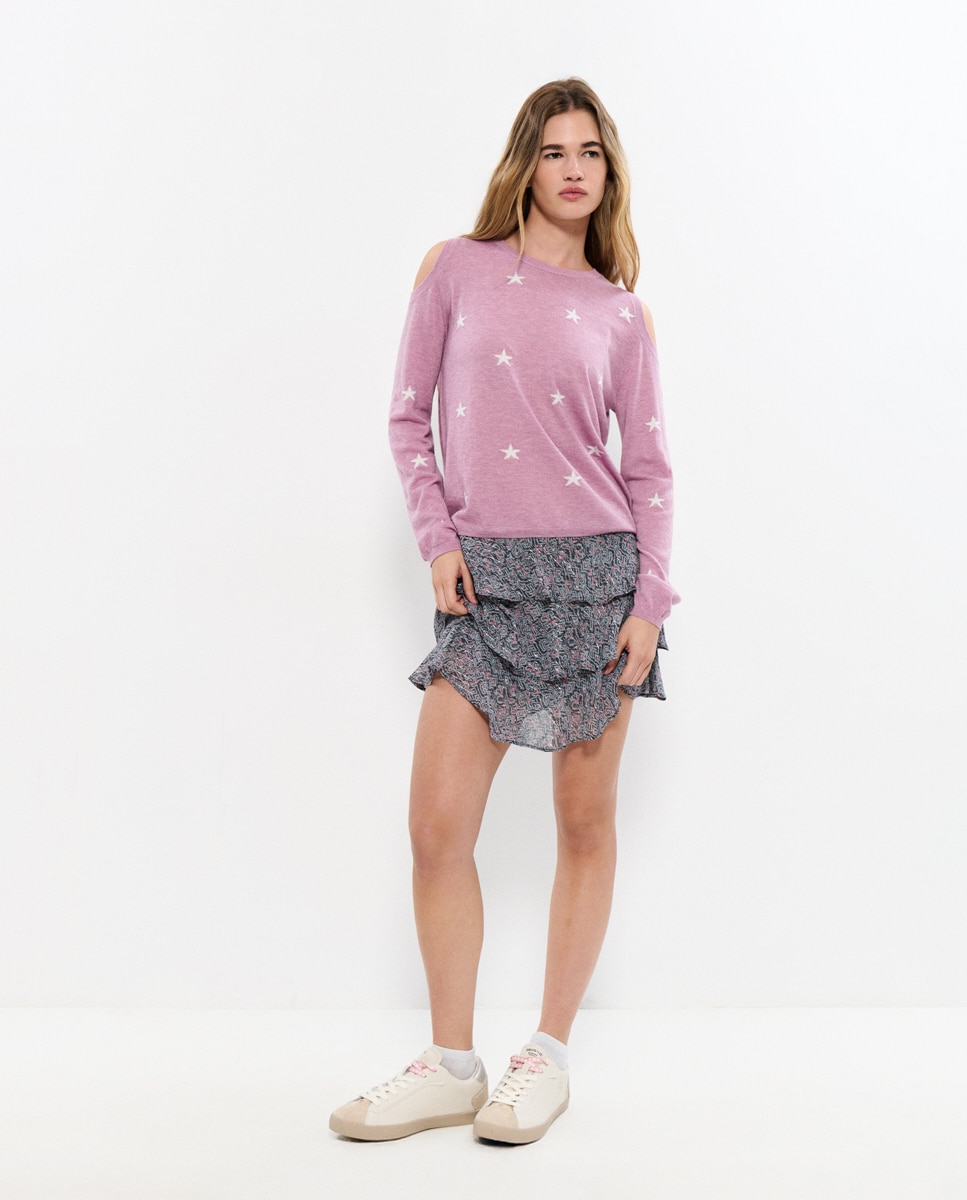Brownie - Falda corta de mujer con estampado.