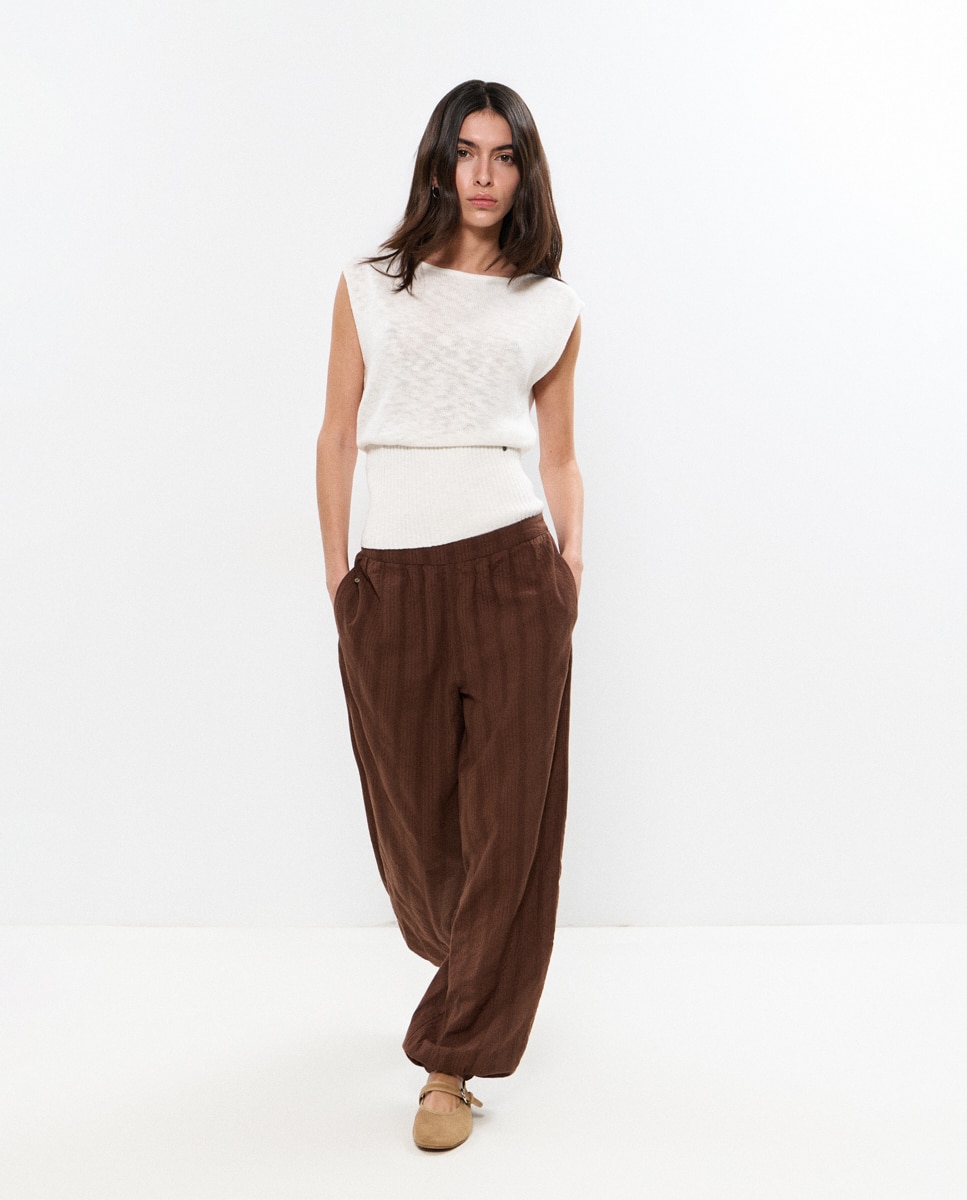 Brownie - Pantalón ancho de mujer tipo bombacho.