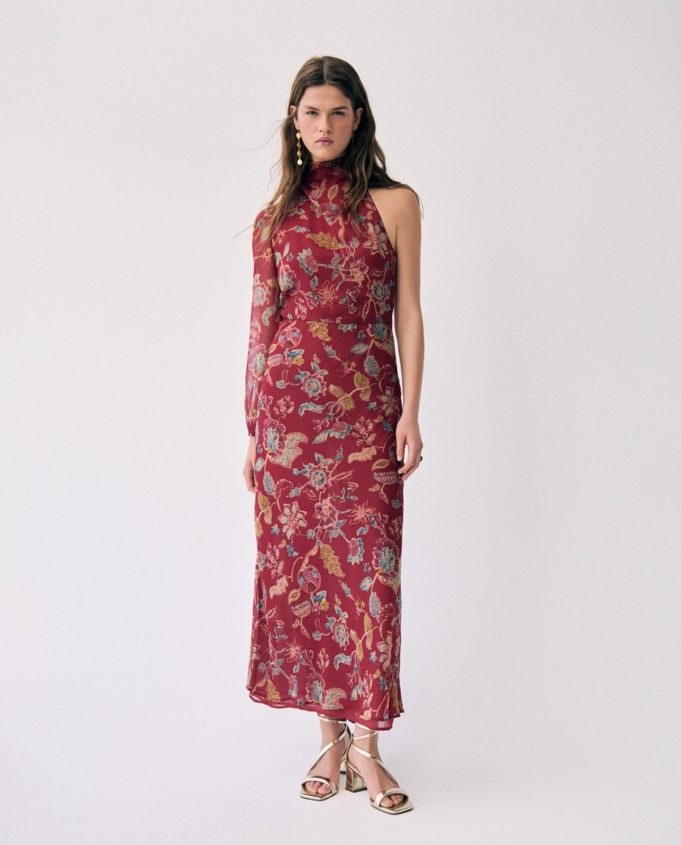 Imagen 0 de Vestido largo estampado