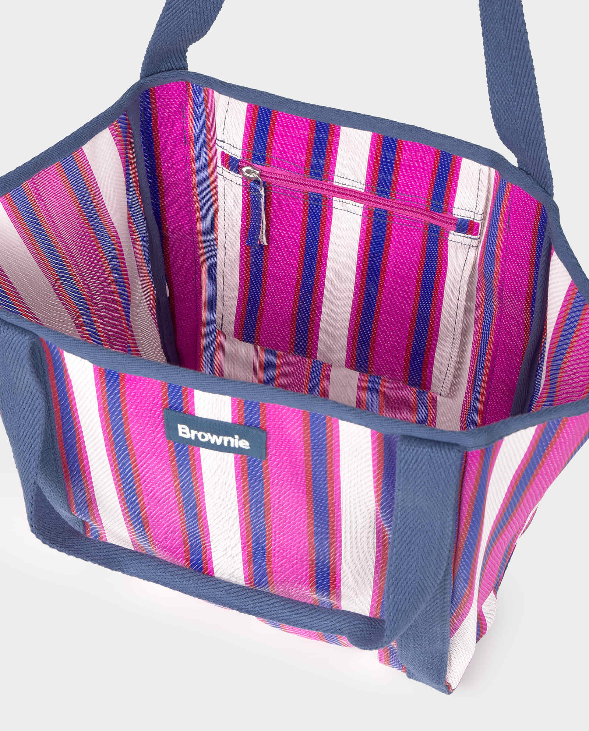 Bolso de hombro de mujer tipo shopper - Brownie - Fucsia Fucsia-4