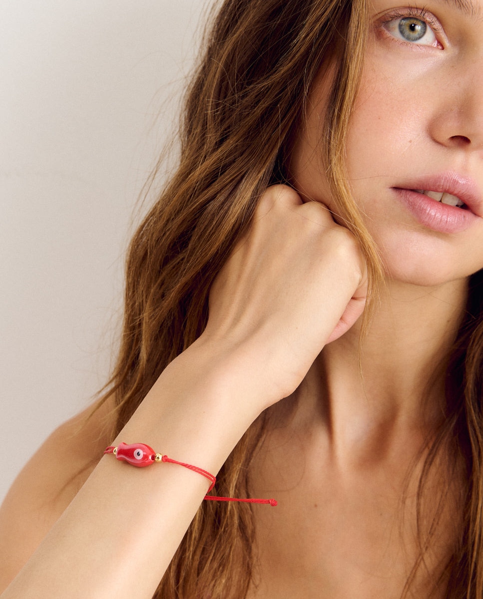 Pulsera con pez rojo - Brownie - Azul Azul-2