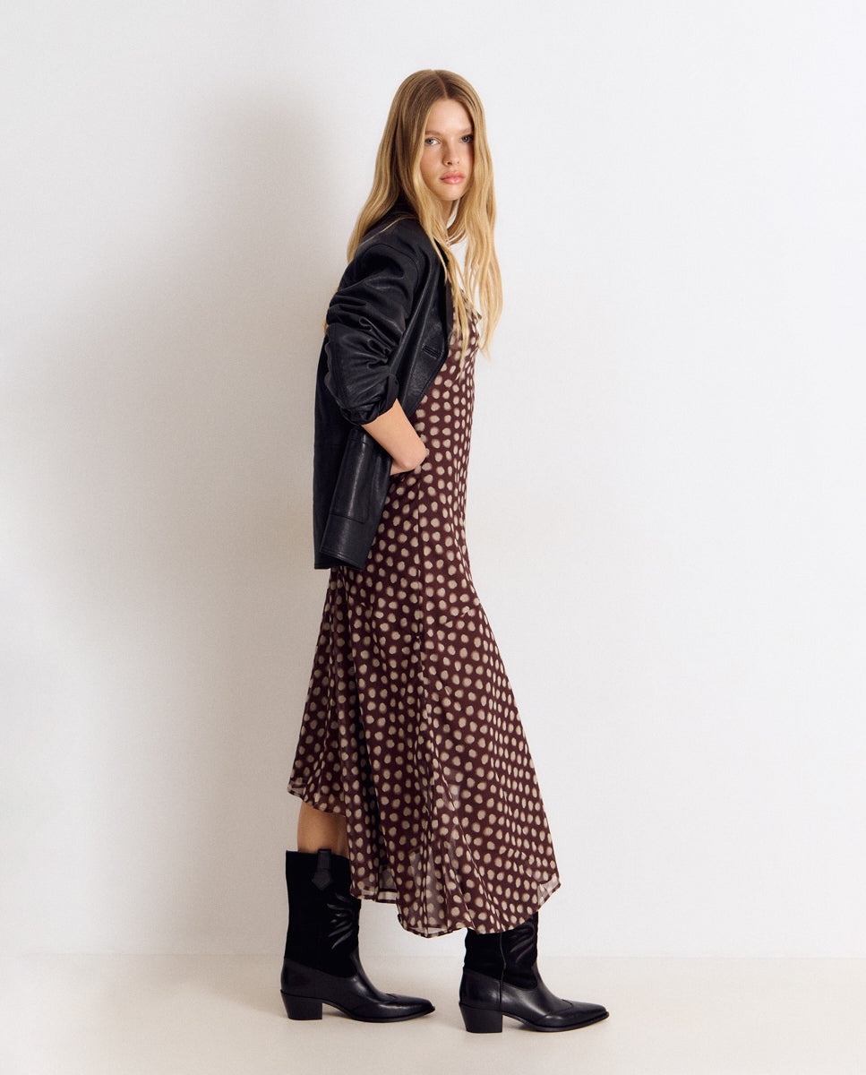 Botas de mujer estilo cowboy - Brownie - Negro Negro-2