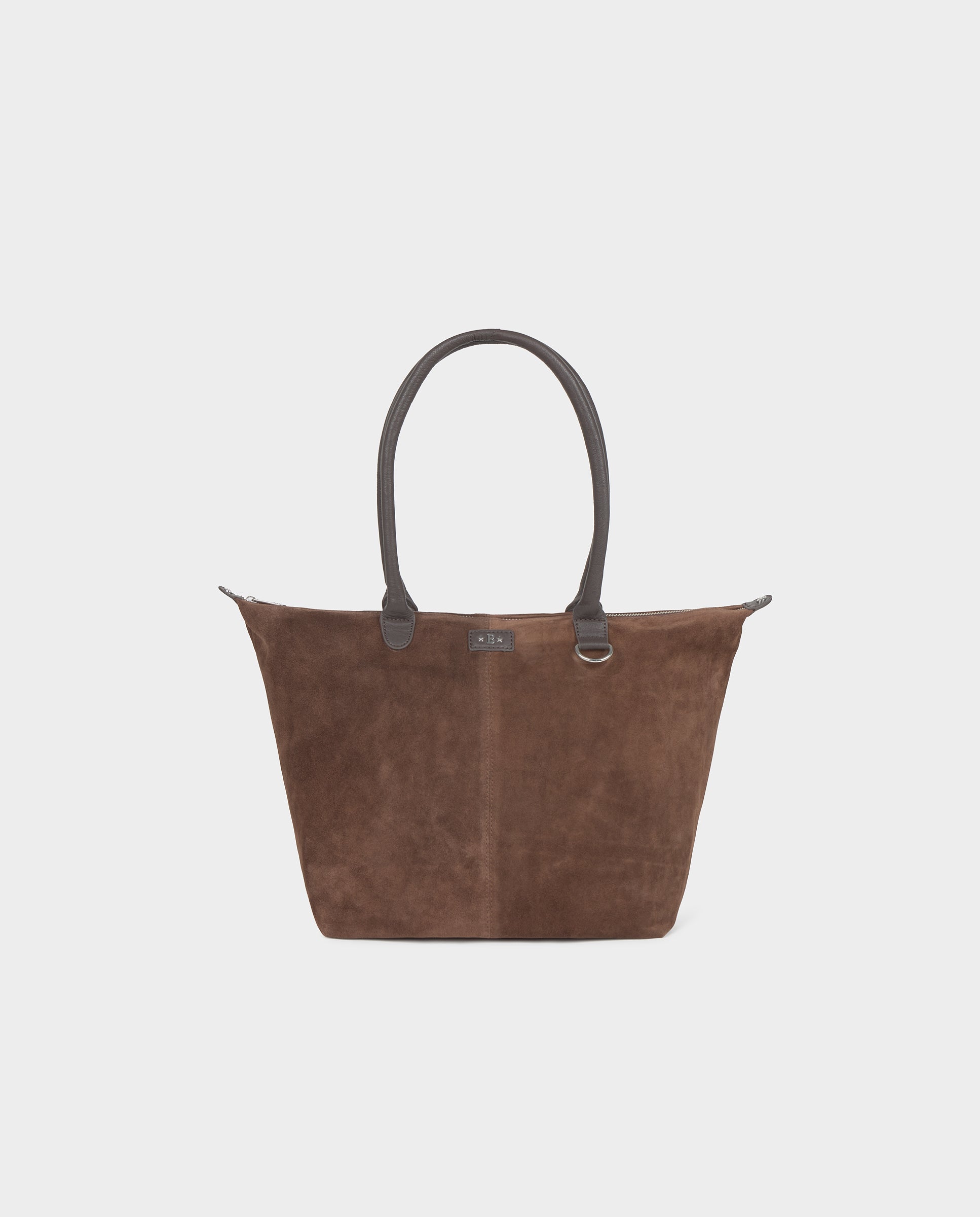 Imagen 0 de Bolso shopper de mujer de piel Marrón chocolate