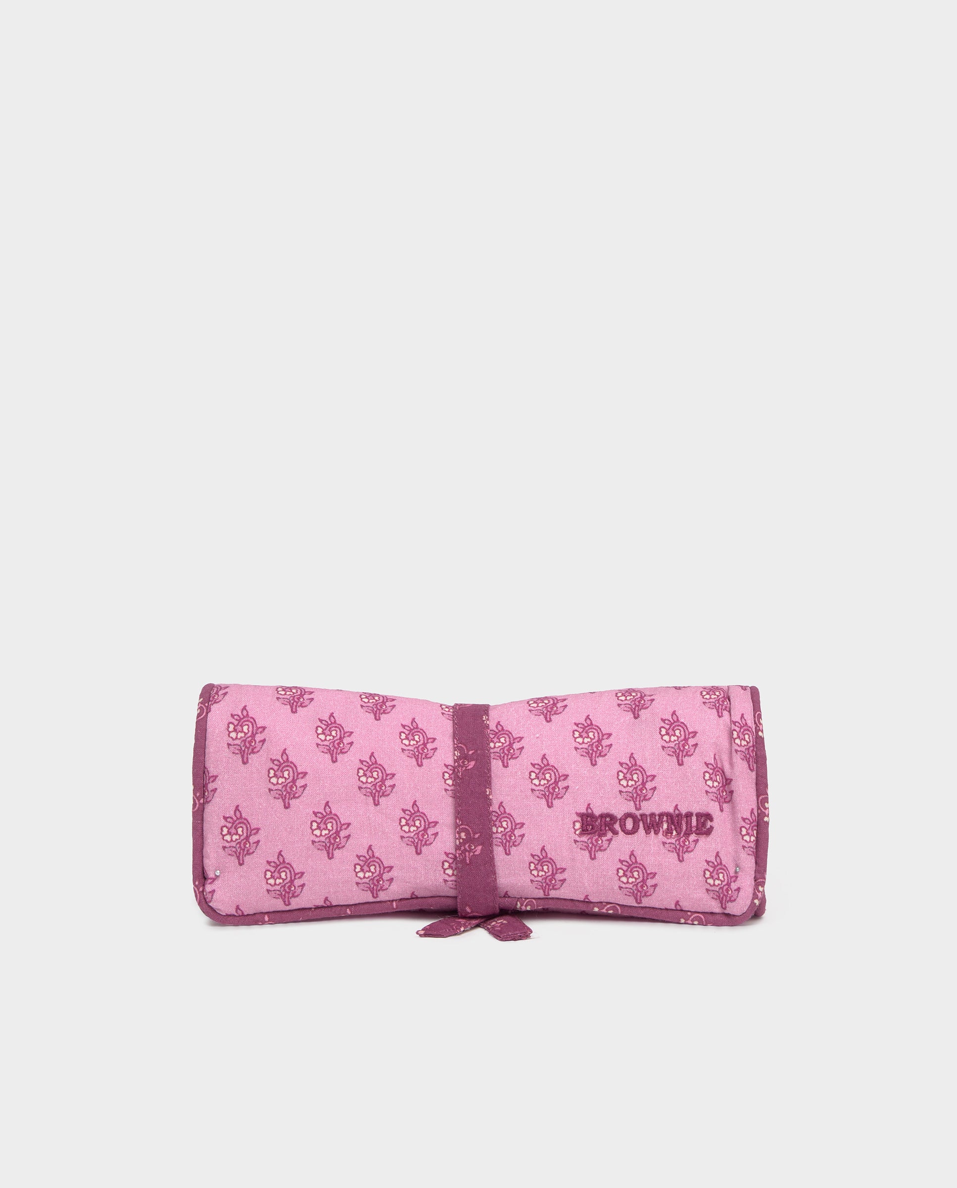 Imagen 0 de Joyero plano de mujer estampado Rosa claro