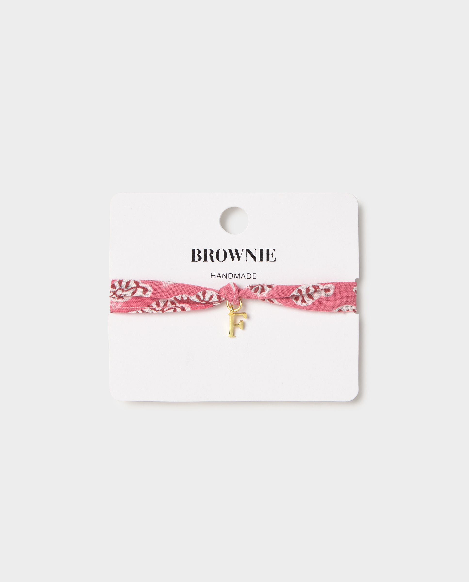 Imagen 0 de Pulsera con inicial f Dorado