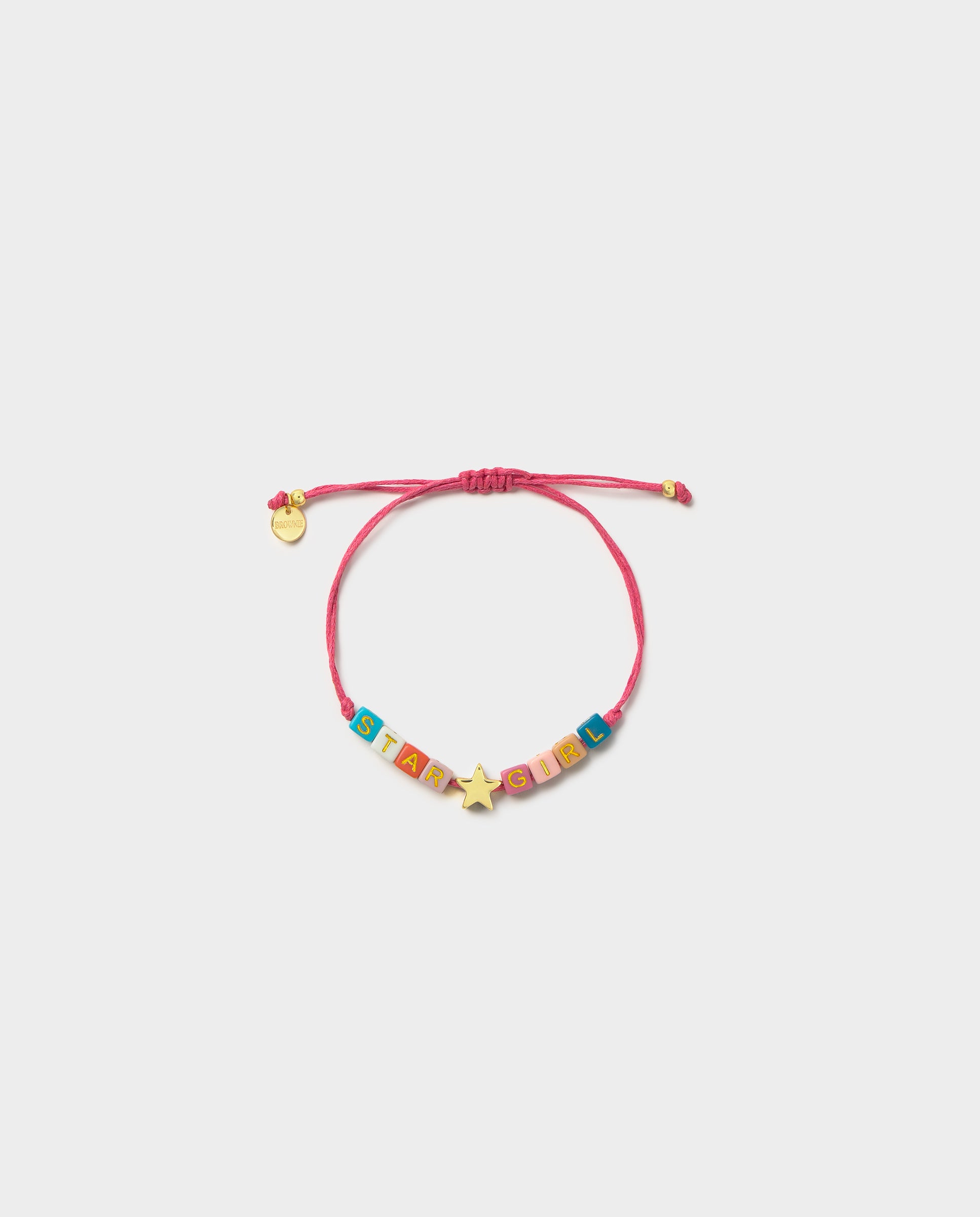 Pulsera de dados con letras - Brownie - Rosa Rosa-1