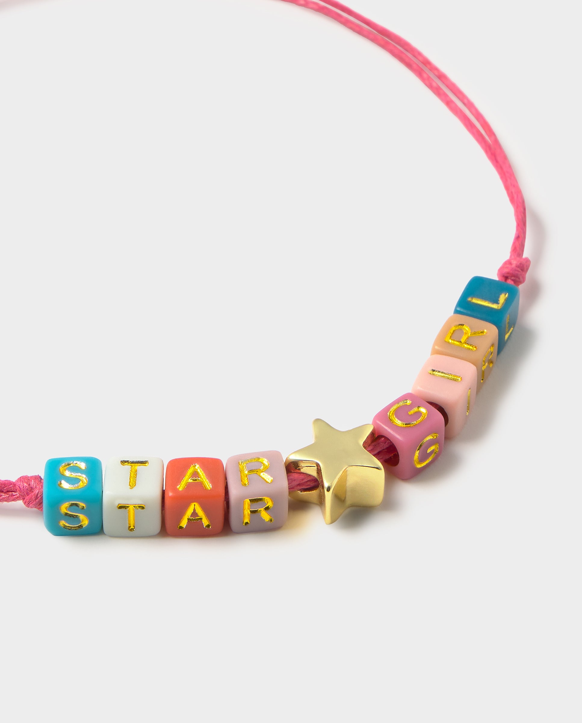 Pulsera de dados con letras - Brownie - Rosa Rosa-4