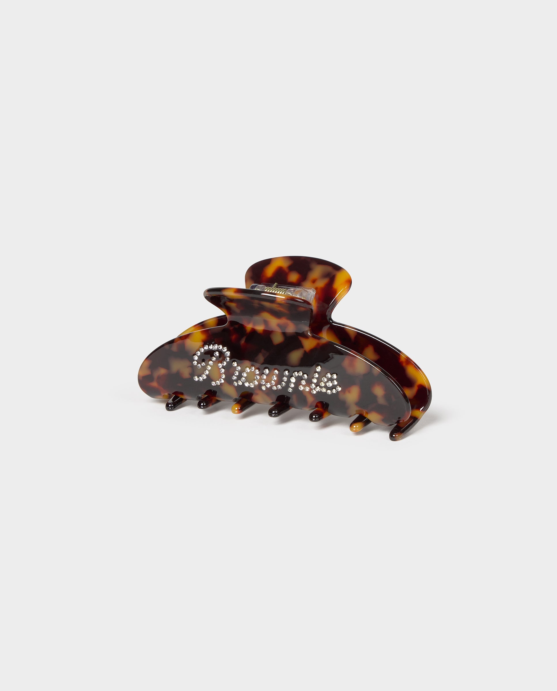 Pinza de pelo de mujer con logo - Brownie - Marrón Marrón-3