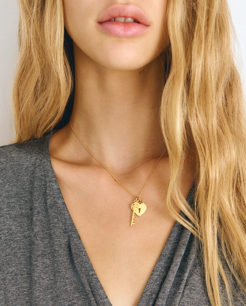 Imagen 2 de Collar con llave - Brownie - Dorado Dorado