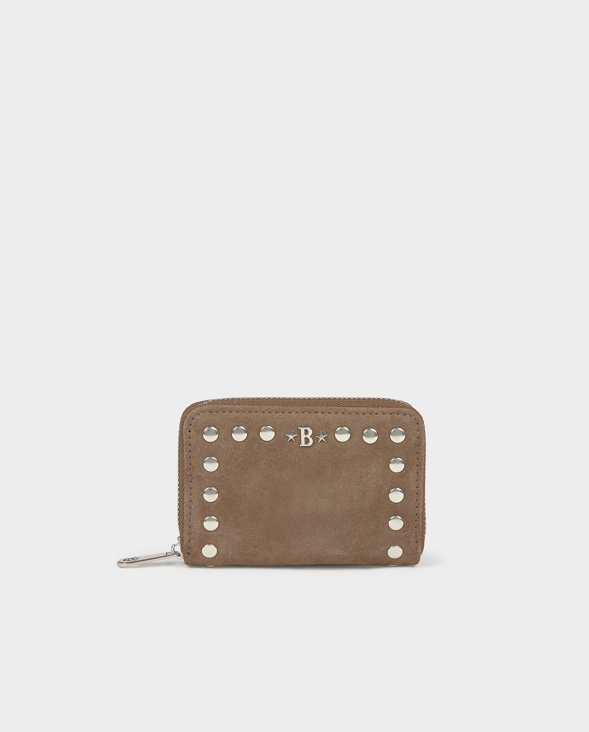 Monedero de mujer de cuero con tachas - Brownie - Topo Topo-1