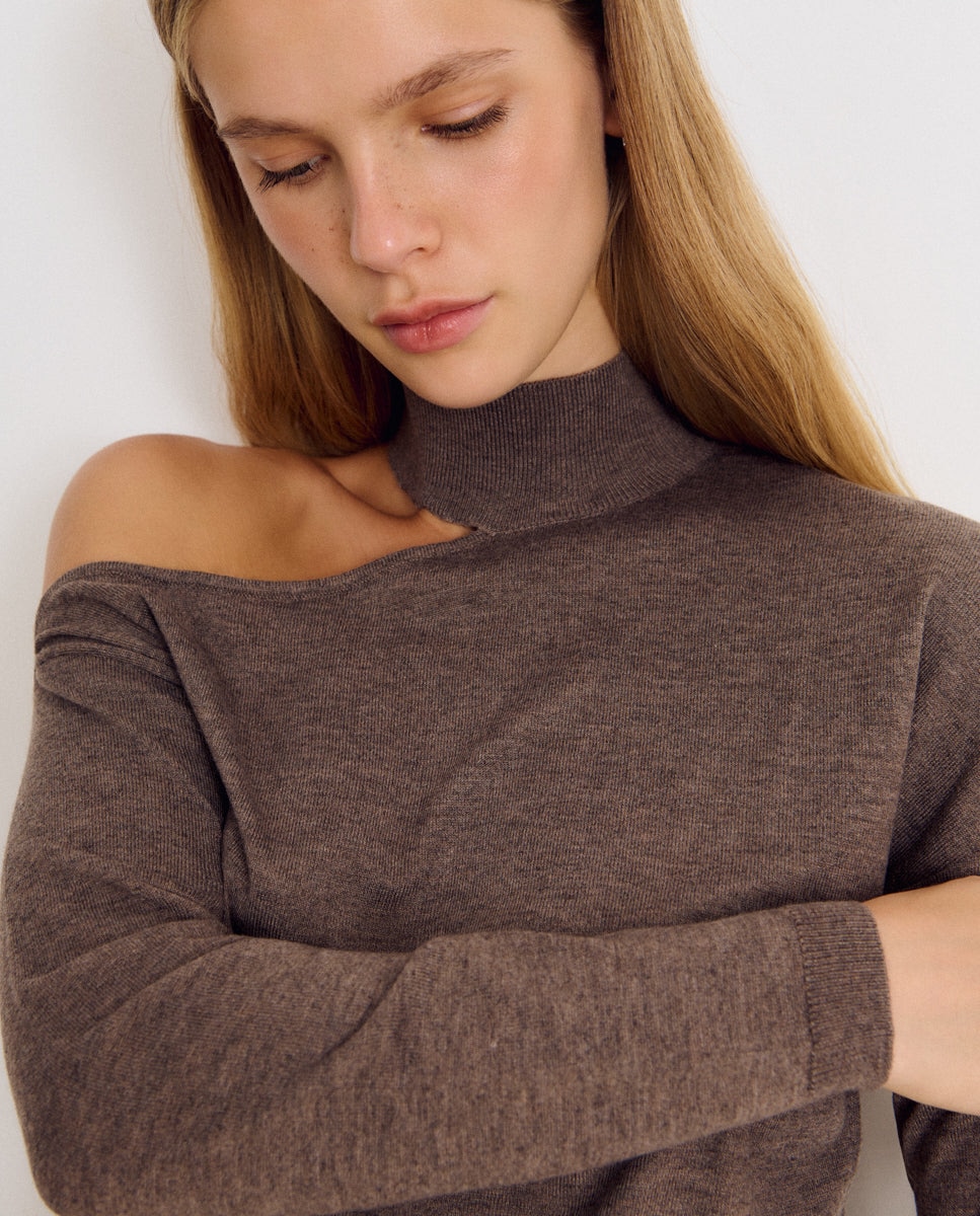 Jersey de mujer con detalle de cut-out - Brownie - Piedra Piedra-3