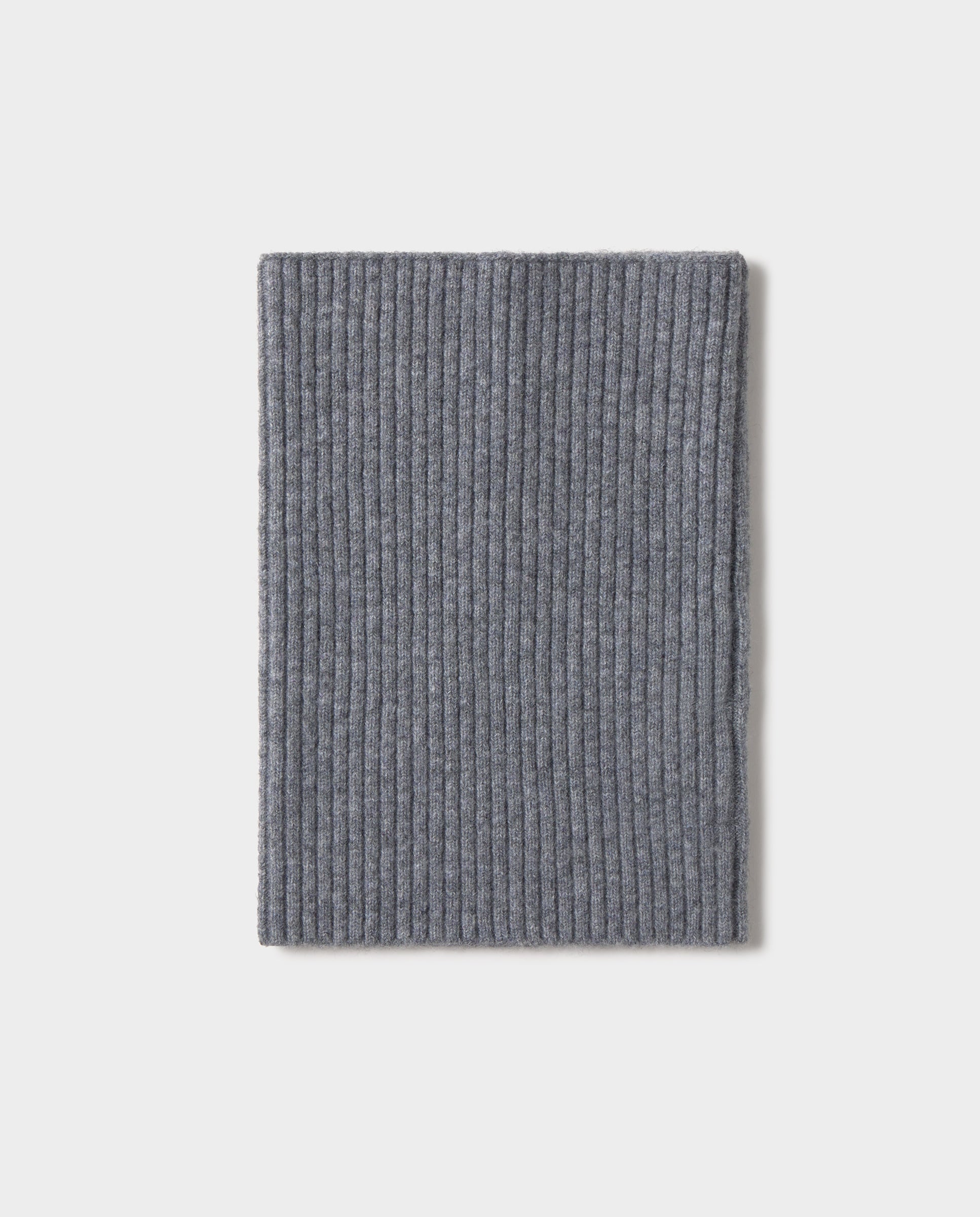 Imagen 4 de Cuello de mujer de punto de canalé - Brownie - Gris Gris