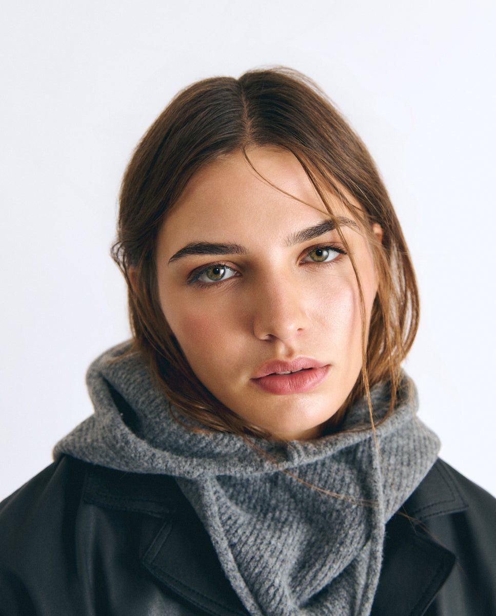 Imagen 2 de Balaclava de mujer lisa - Brownie - Gris Gris