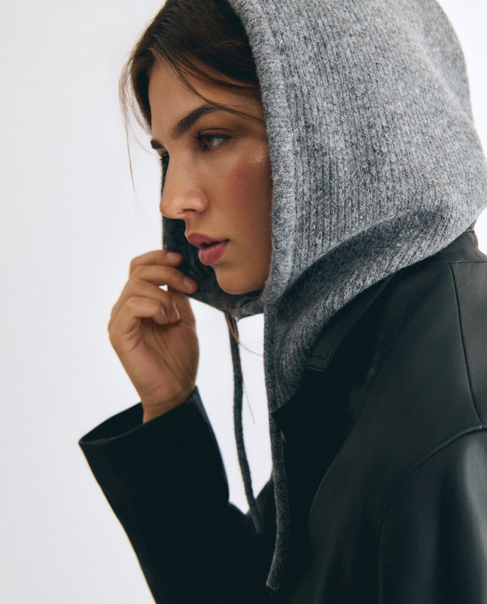 Imagen 3 de Balaclava de mujer lisa - Brownie - Gris Gris